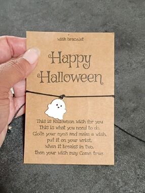 Halloween Ghost Wish Bracelet